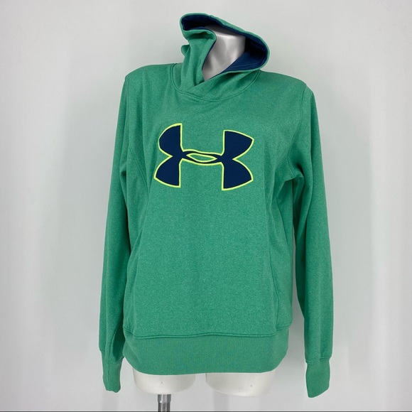 Under Armour Tops - Under Armor Green Hoodie Sweatshirt Size XL